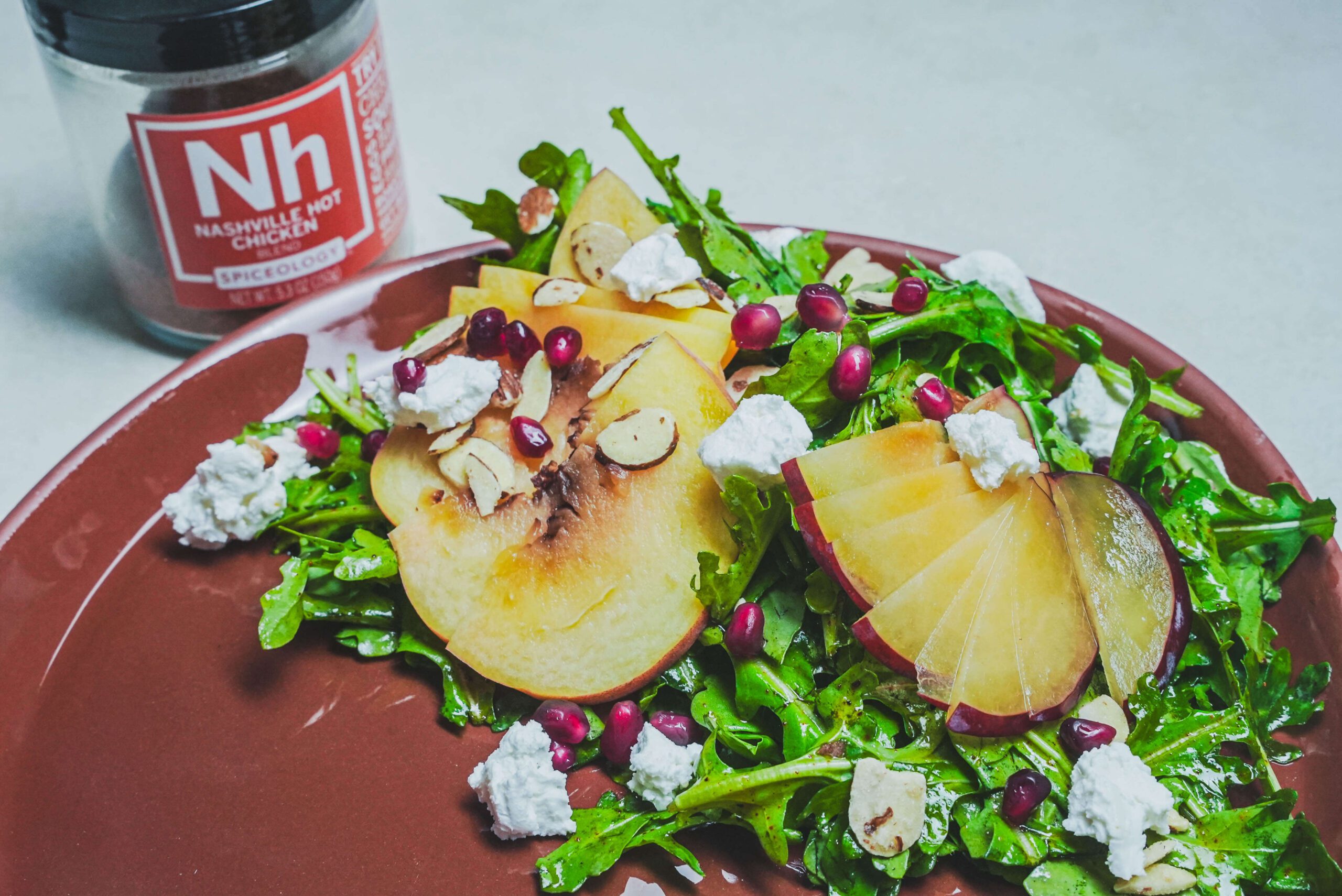 Stone Fruit Salad with Nashville Hot Vinaigrette
 &ndash; Spiceology