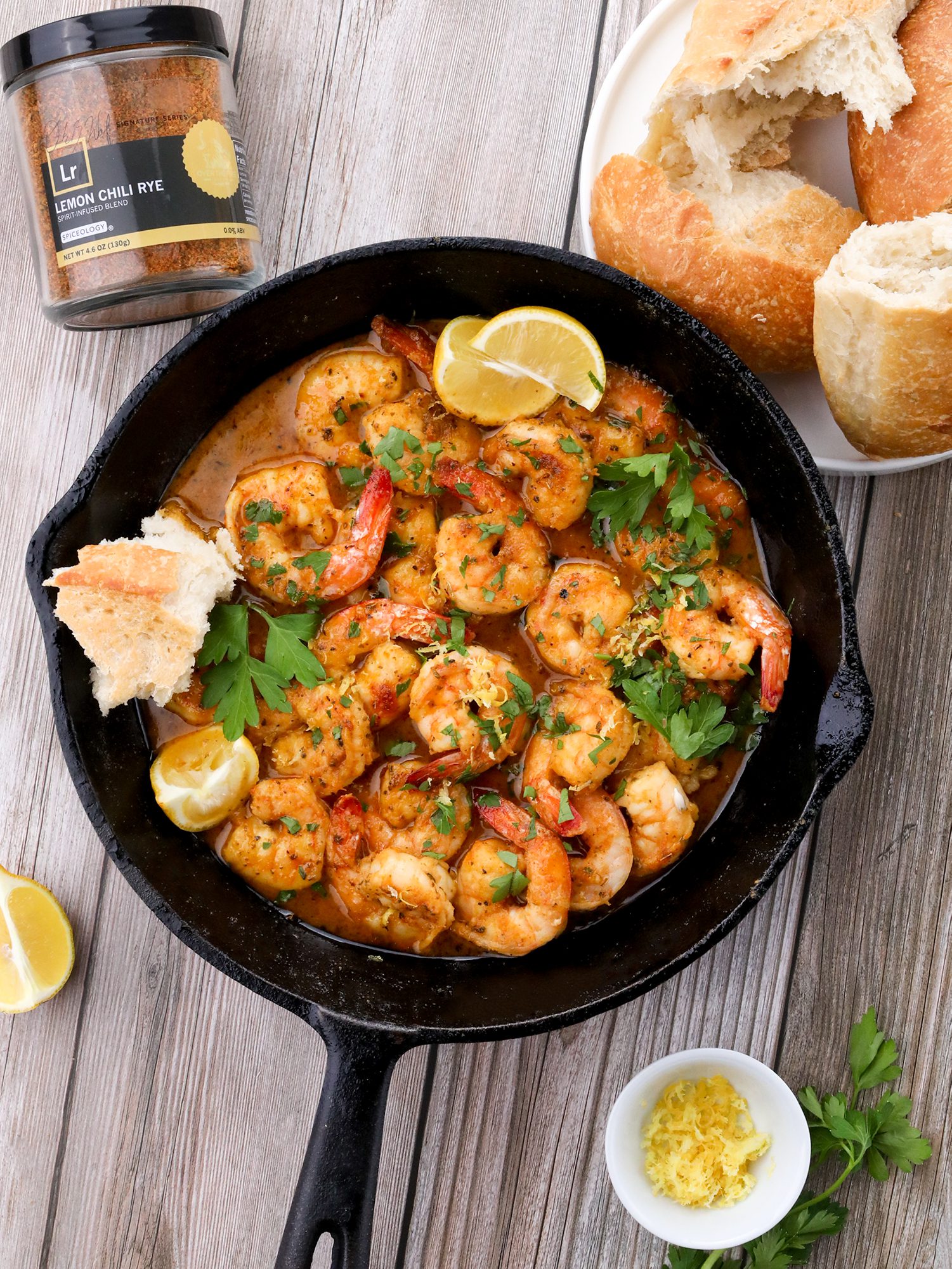 Buttery Lemon Rye Prawns – Spiceology