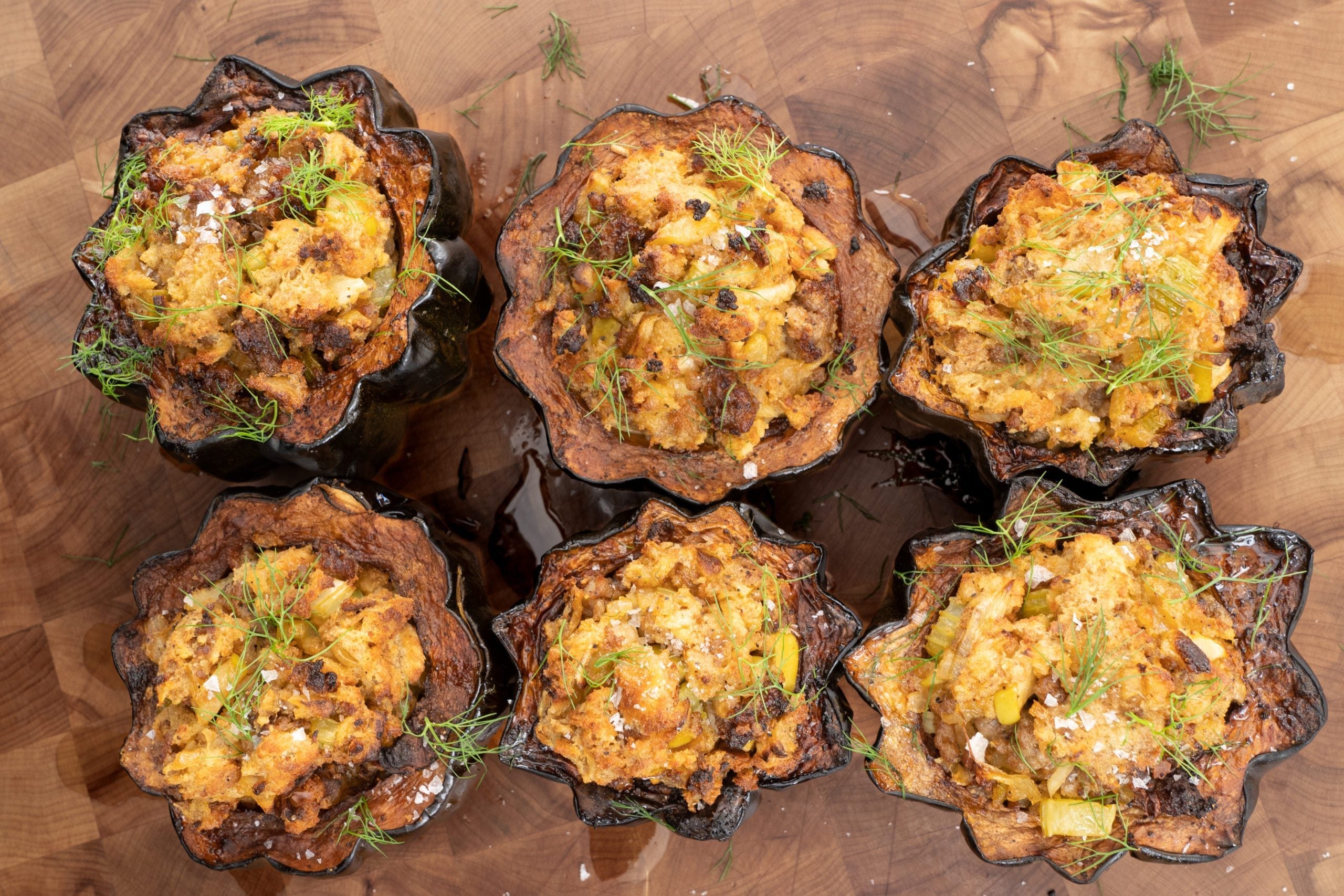 Salt Pepper Garlic Acorn Squash Stuffing
 &ndash; Spiceology