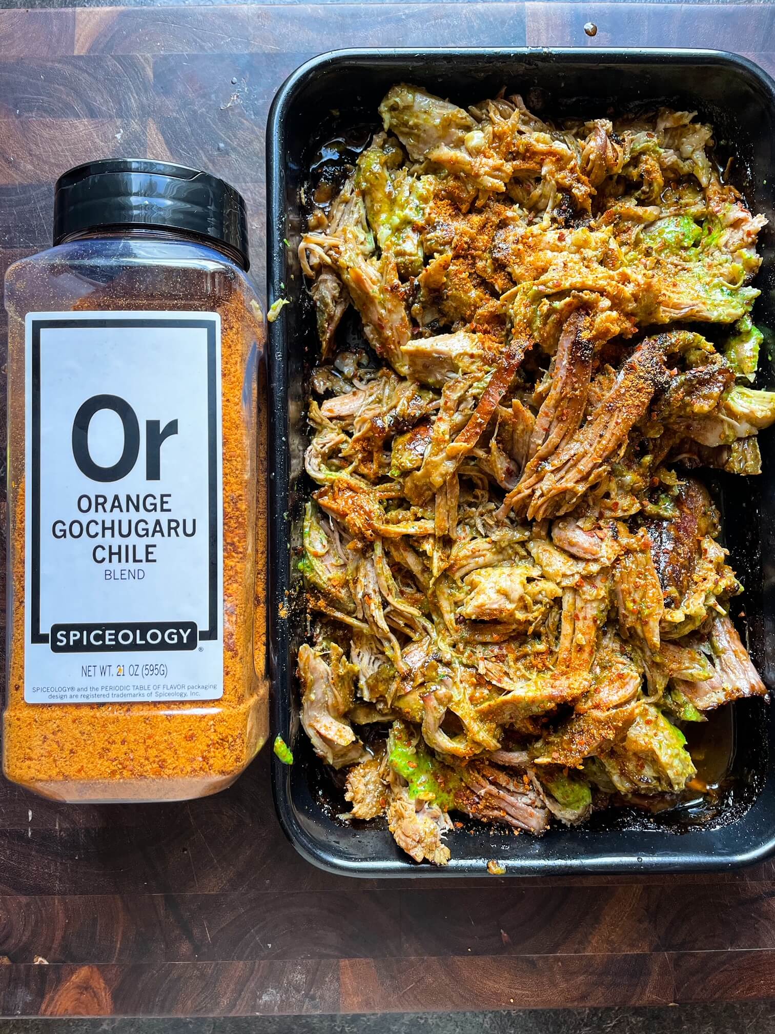 Orange Gochugaru Chile Mojo-Style Pulled Pork
 &ndash; Spiceology