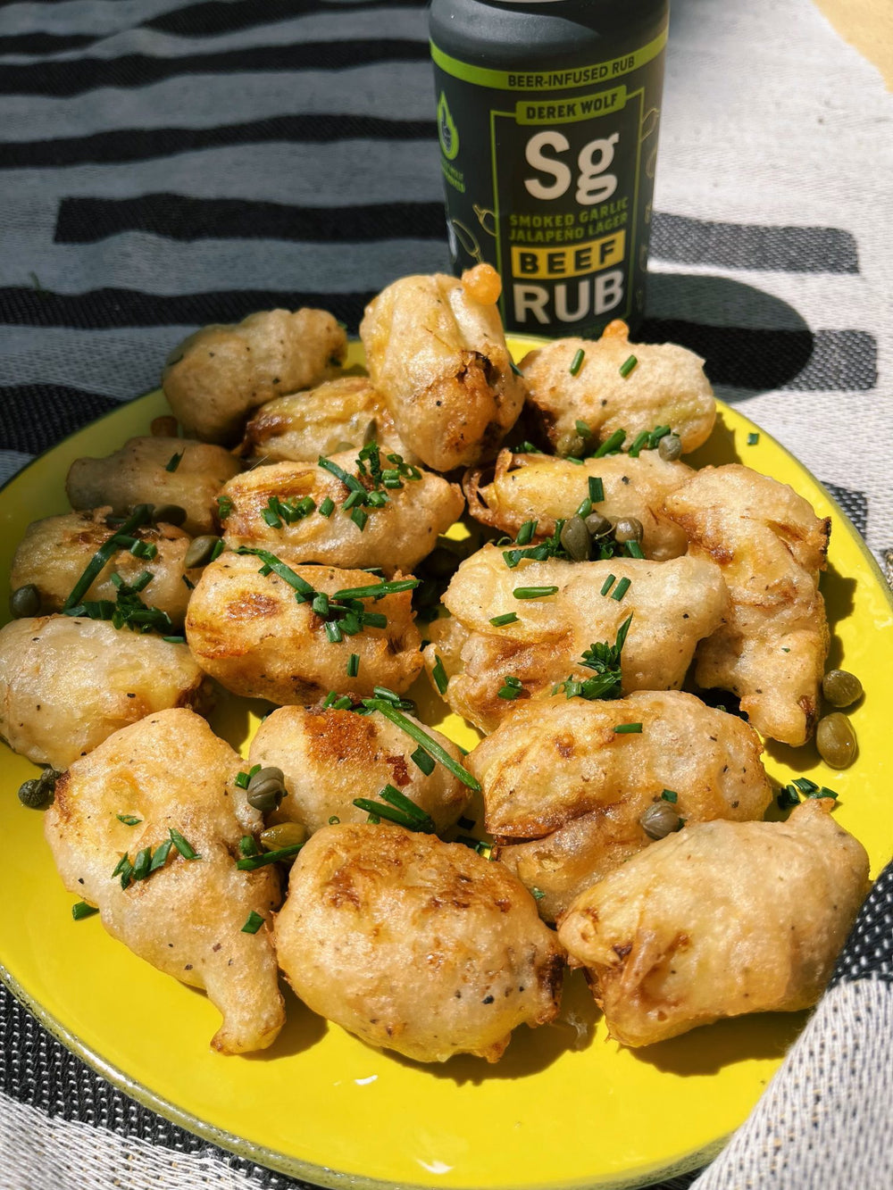 Smoked Garlic Jalapeno Lager Beer-Battered Artichoke Hearts