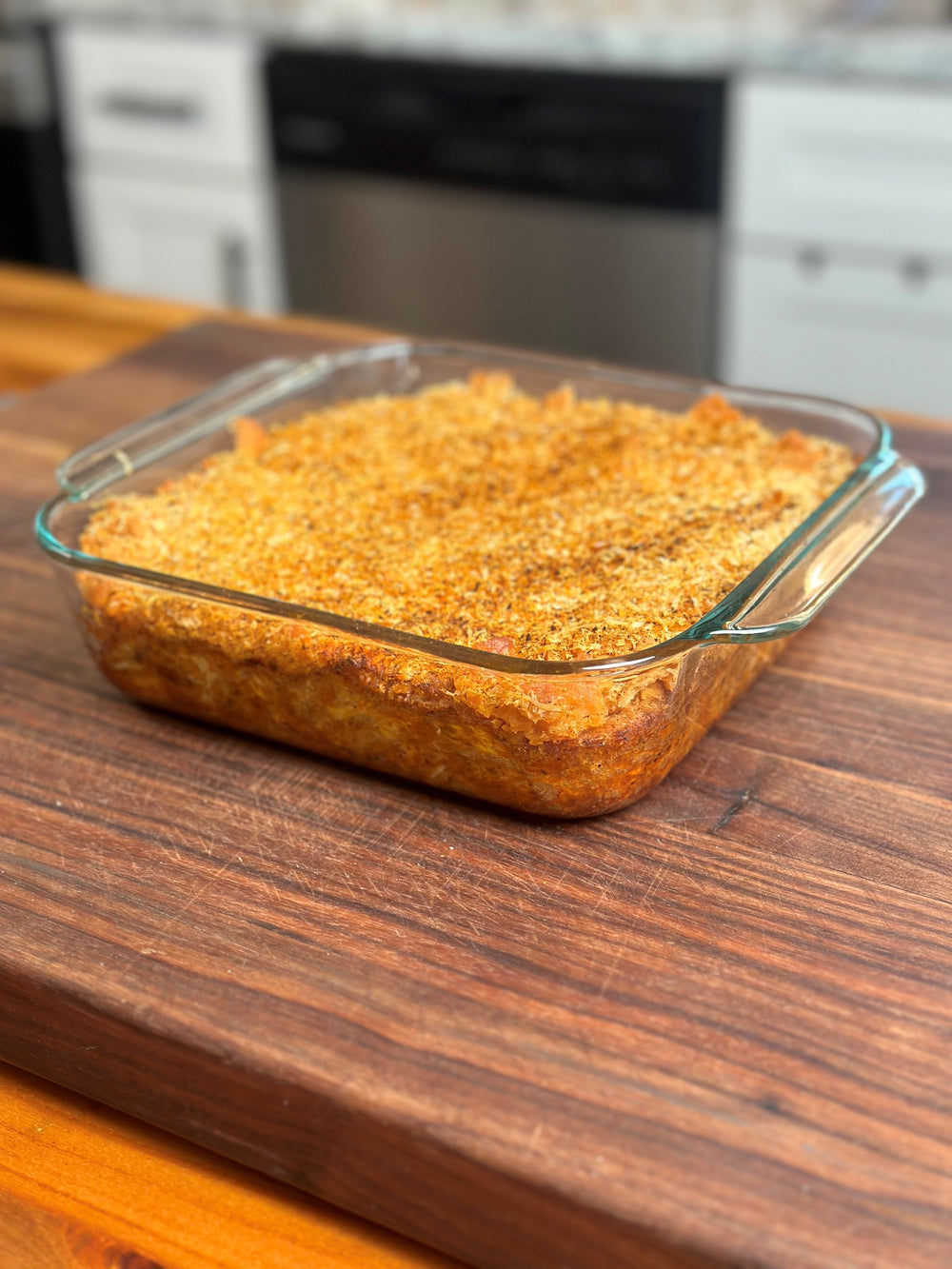 Crispy parmesan blackened crab dip