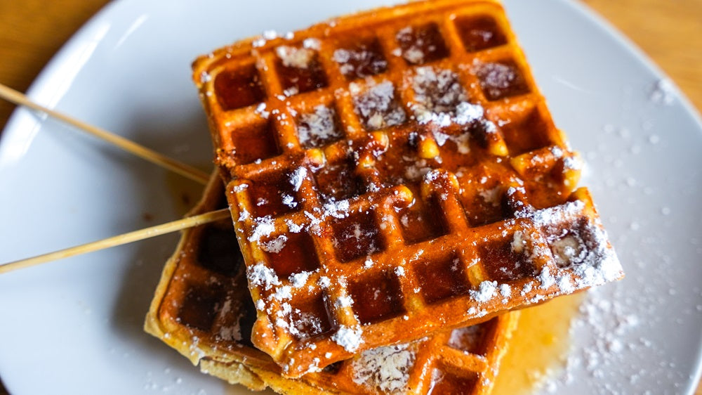 Smoky Honey Habanero Chicken & Waffle on a Stick
