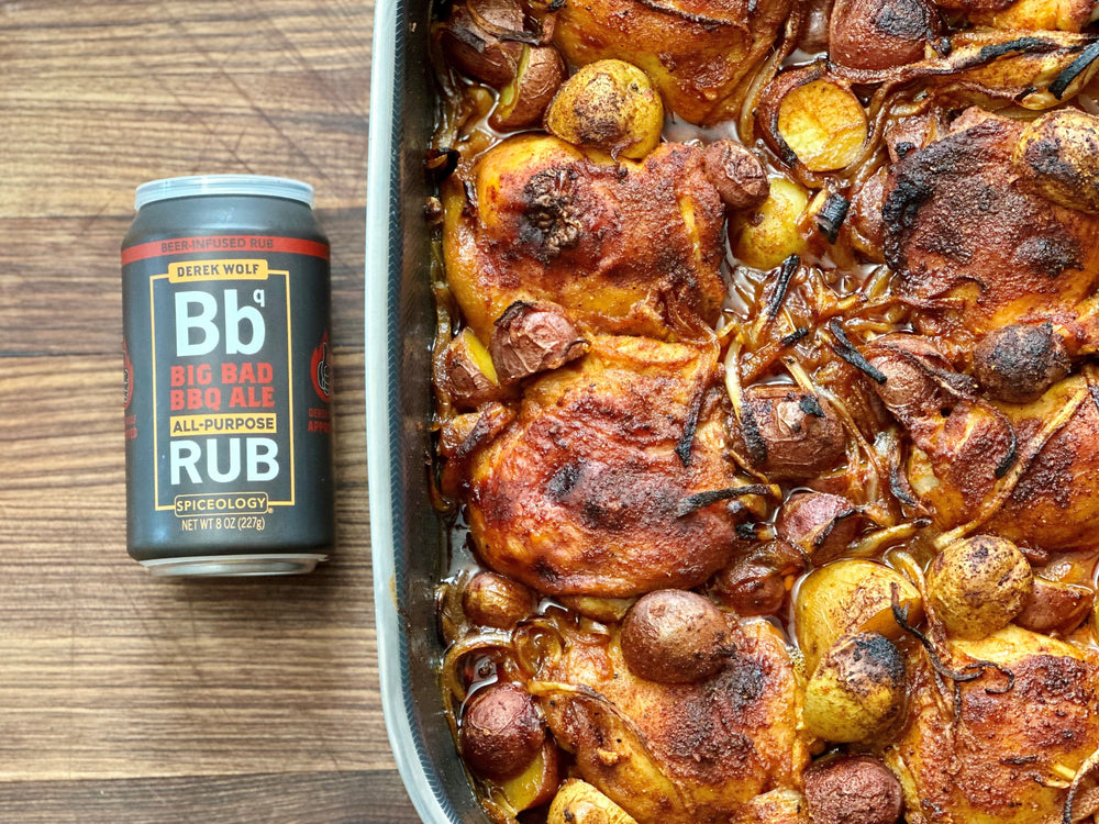 Big Bad BBQ Ale Chicken Thighs & Potatoes