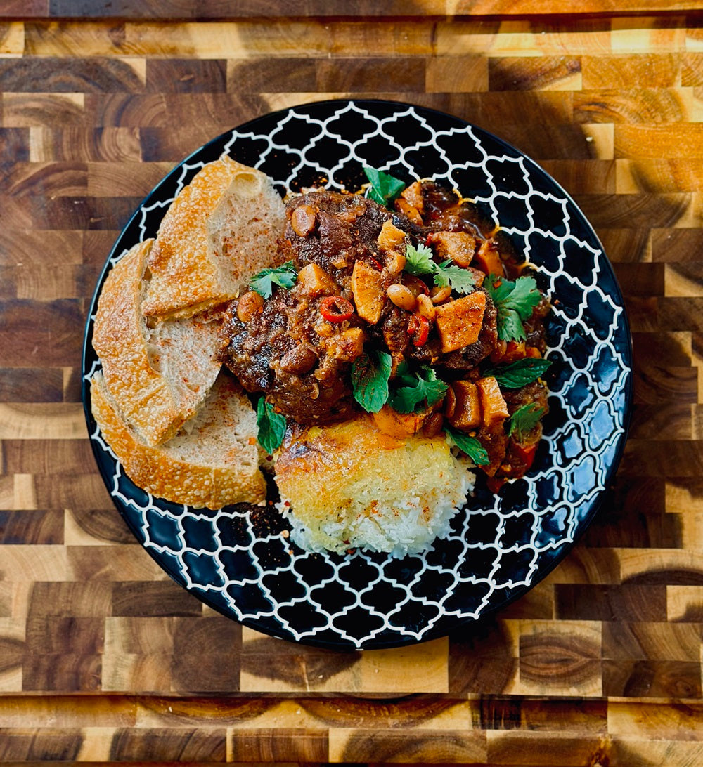 Garam Masala Oxtail Tagine & Saffron Rice