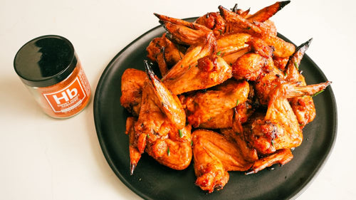 Smoky Honey Habanero Butter-Glazed & Smoked Chicken Wings