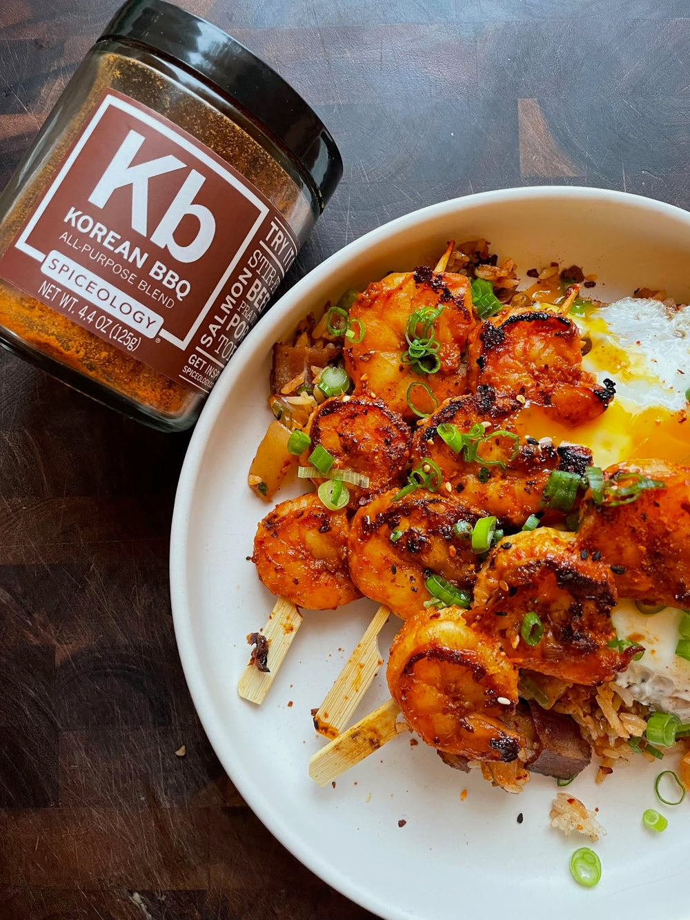 Korean BBQ Shrimp Skewers