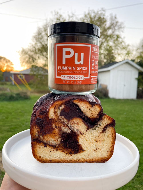 Pumpkin Spice Chocolate Babka Loaf