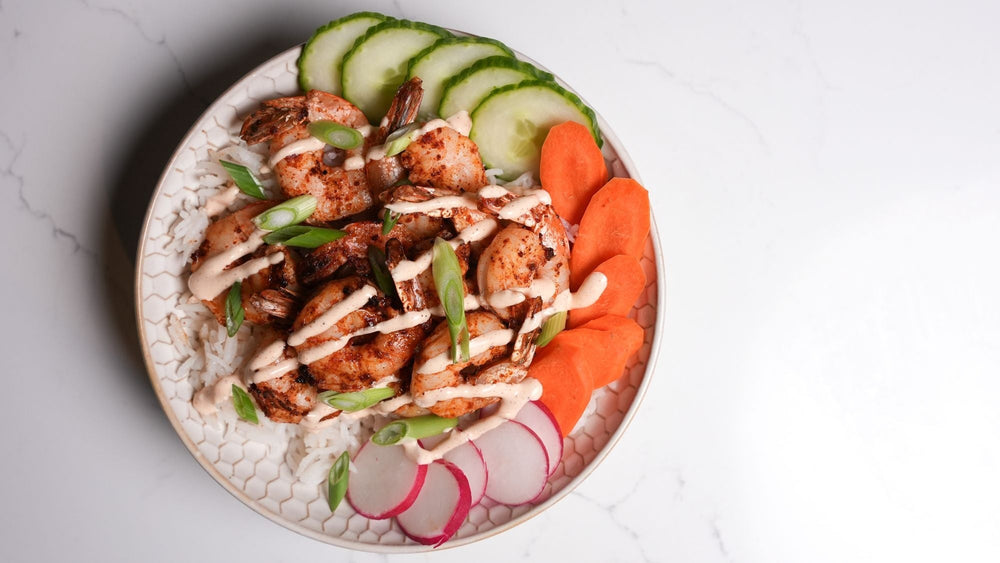 Mango Tango Grilled Shrimp Bowls recipe