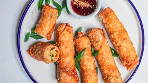 Smoky Honey Habanero Chicken Egg Rolls recipe