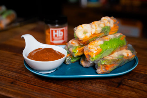 Smoky Honey Habanero Vietnamese Spring Rolls