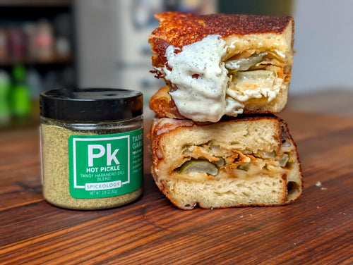 Hot Fried Pickle Grilled Cheese