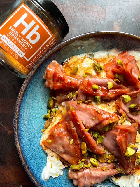 Smoky Honey Habanero Mortadella Skewers