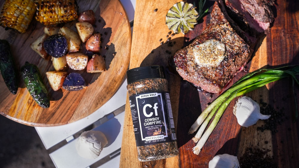 Cowboy Campfire Tri-Tip with Foil Pack Potatoes & Corn recipe