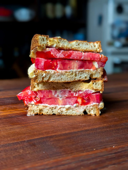 Brown Butter Parmesan Summer Tomato Sandwich