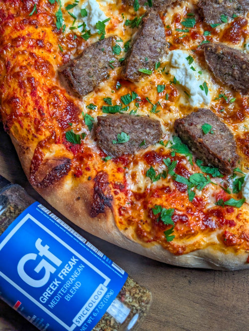 Greek Freak Meatball & Ricotta Pizza