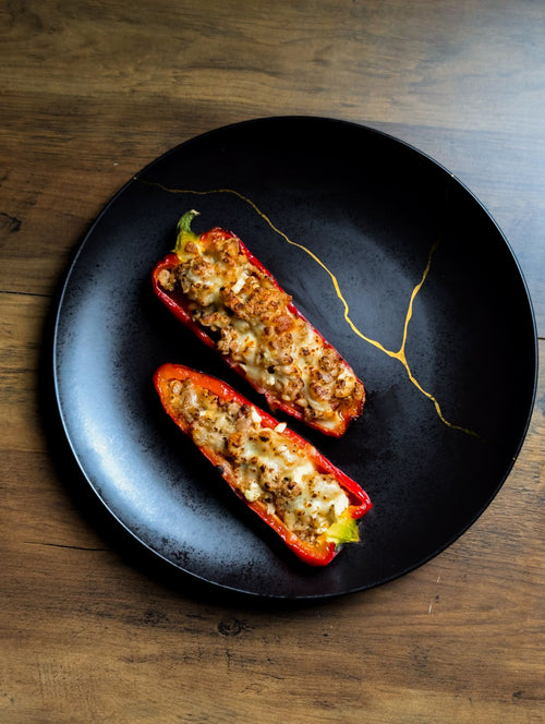 Greek Freak Chicken & Cheese Stuffed Peppers