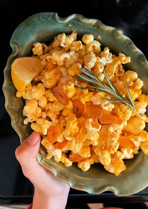 Brown Butter Parmesan Movie Theater Popcorn Recipe