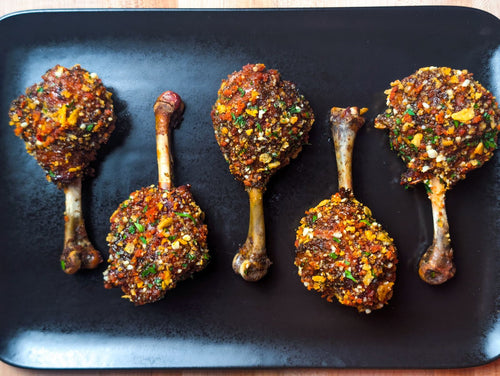 Cowboy Butter Chicken Lollipops with Buffalo Lemon Pepper Glaze Recipe
