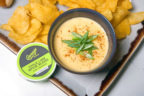 Garage Beer Chile Lime Beer Cheese Dip with Soft Pretzel Bites Recipe