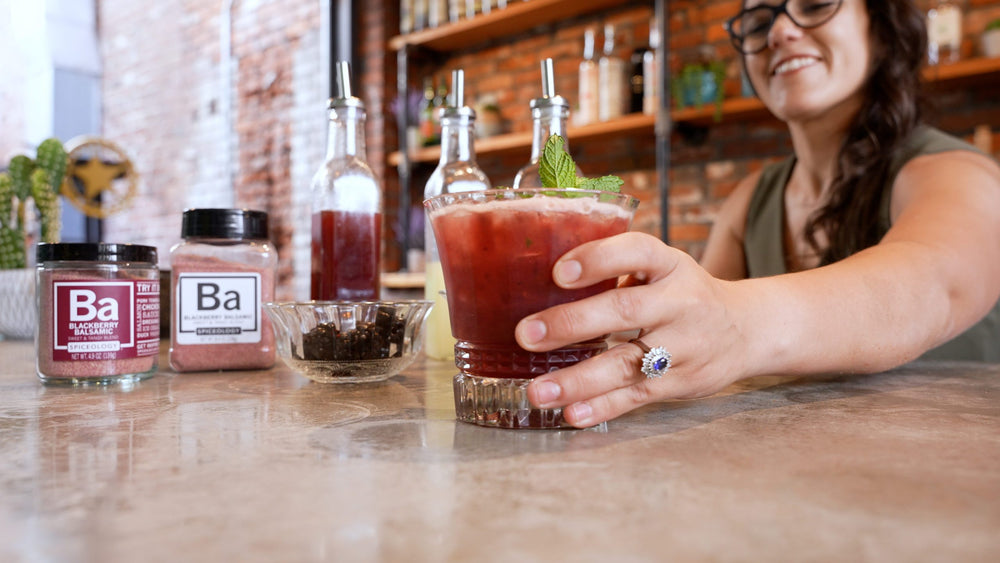 Blackberry Bourbon Smash Cocktail