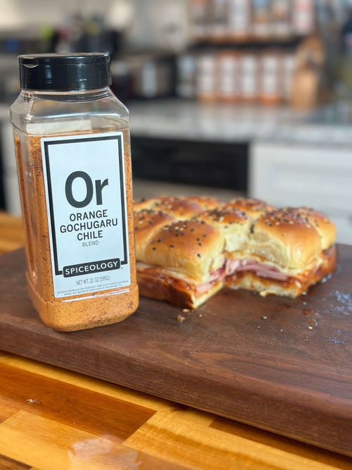 Spiceology Orange Gochugaru Chile Marmalade Ham Sliders Recipe