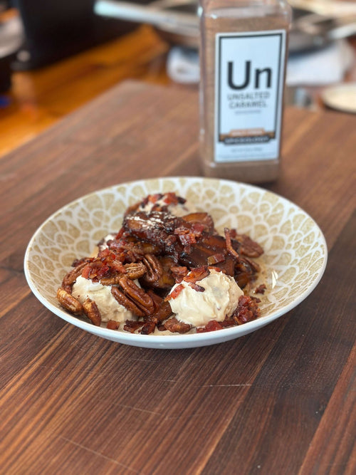 Spiceology Unsalted Caramel Bacon Bananas Foster Recipe