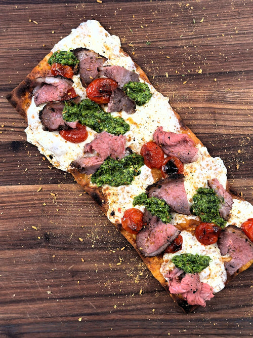 Smoked Chipotle Herbs de Provence Lamb Flatbread