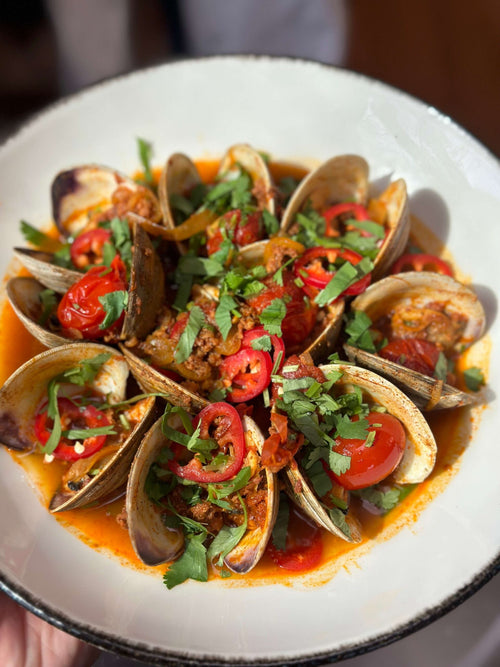 Spiceology Achiote Chorizo & Clams Recipe
