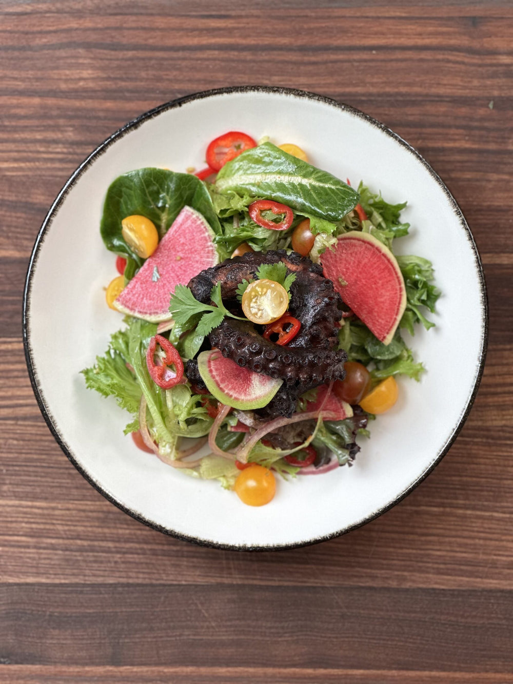 Spiceology Achiote Grilled Octopus & Radish Salad Recipe