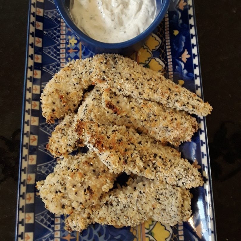 Everything Bagel Salt-Free Chicken Strips Recipe