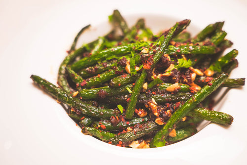 Spiceology Korean BBQ Blistered Green Beans Recipe