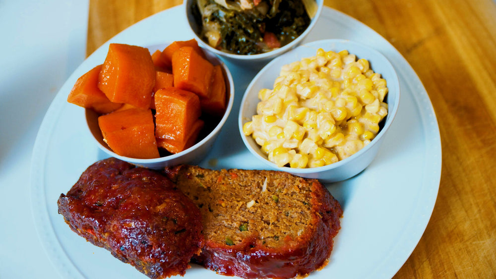 Spiceology Maple Bourbon Meatloaf & Three Sides Recipe