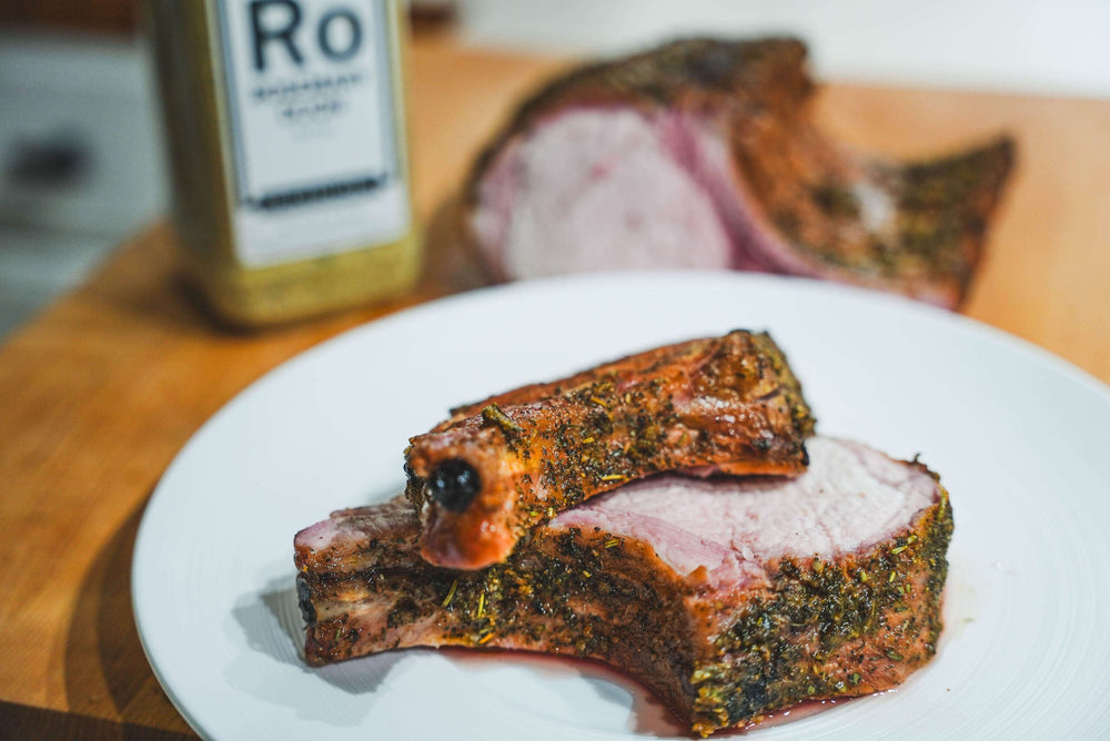 Spiceology Rosemary Dijon Smoked Bone-In Pork Tenderloin Recipe