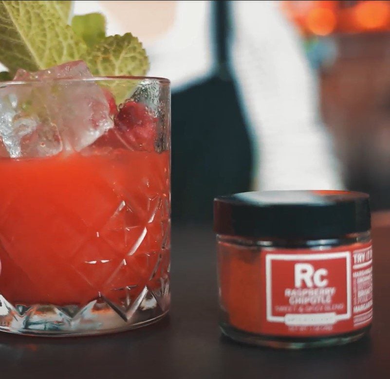 Raspberry Chipotle Mojito Cocktail