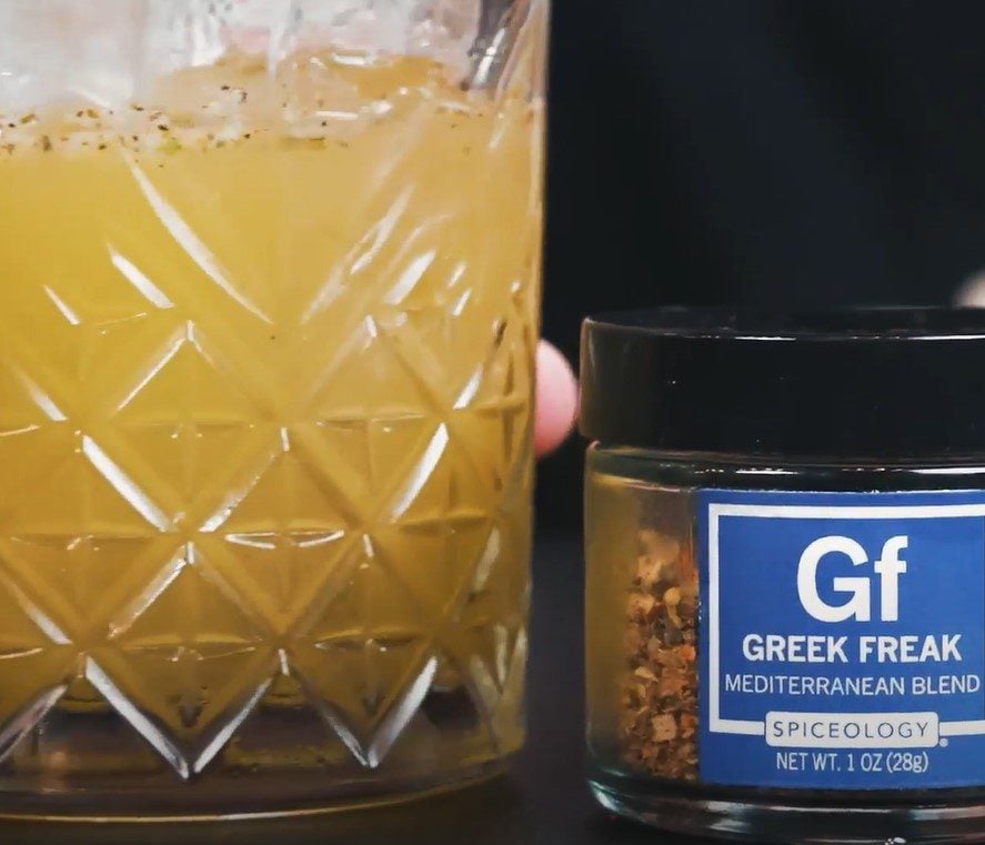 Greek Freak Gin Basil Smash Cocktail