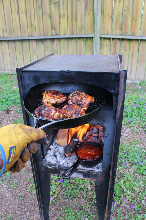 Cherry chipotle chicken thighs