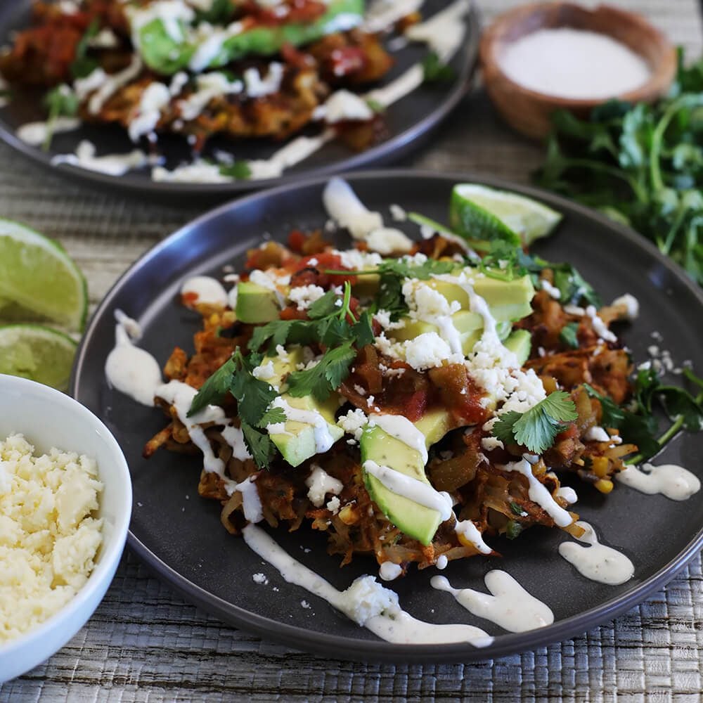 Chile Lime Potato Waffles