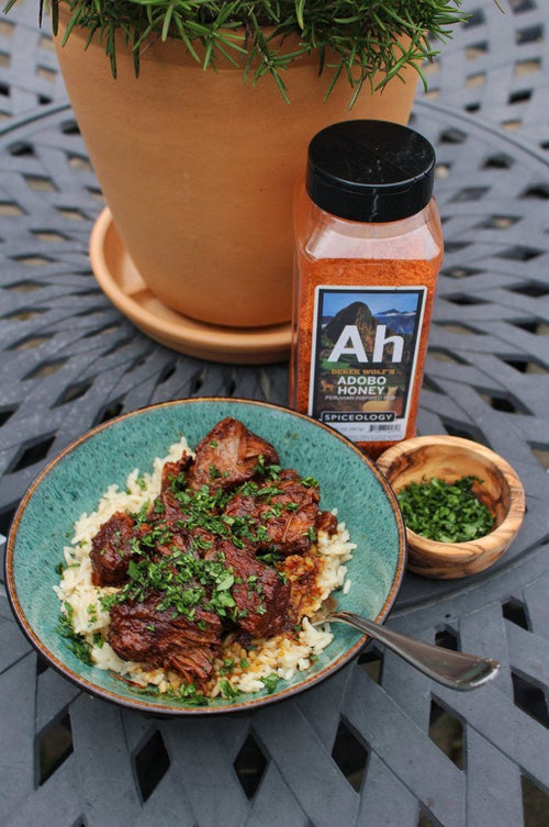 ADOBO HONEY BRAISED PORK Recipe by: Derek Wolf