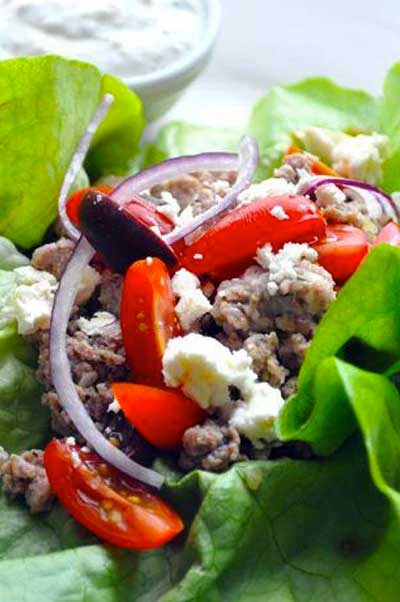 Learn how to make delicious greek turkey lettuce wraps