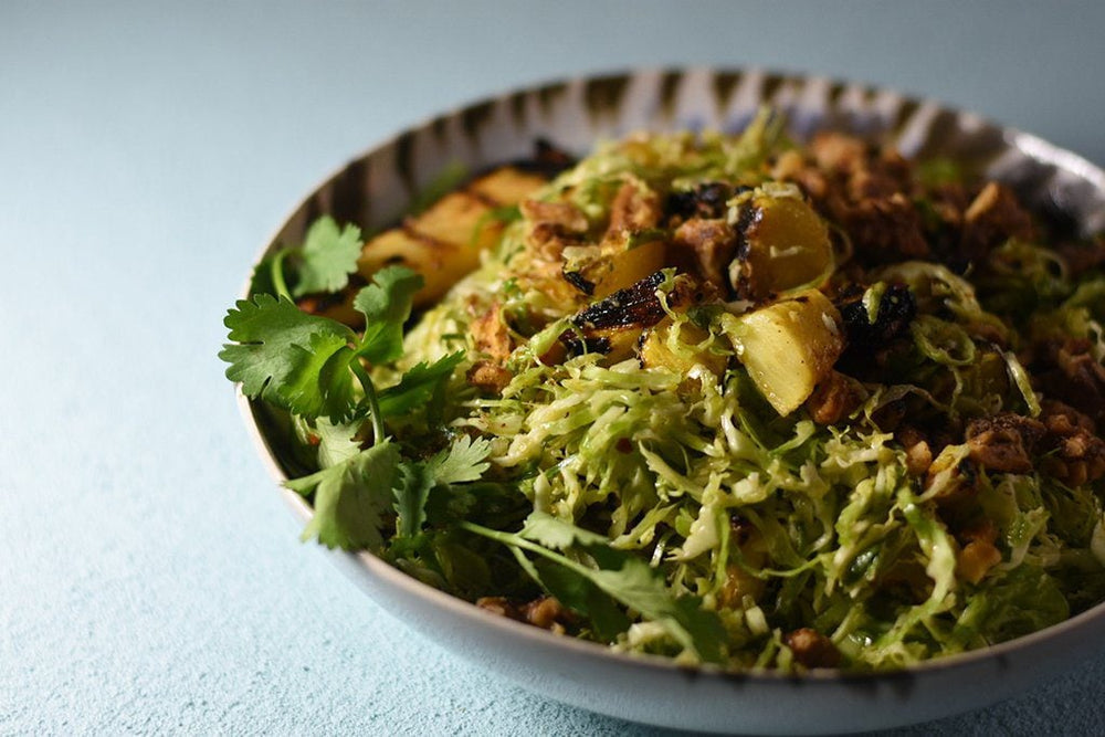 Hawaiian brussels sprouts salad