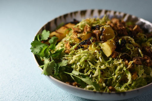 Hawaiian brussels sprouts salad