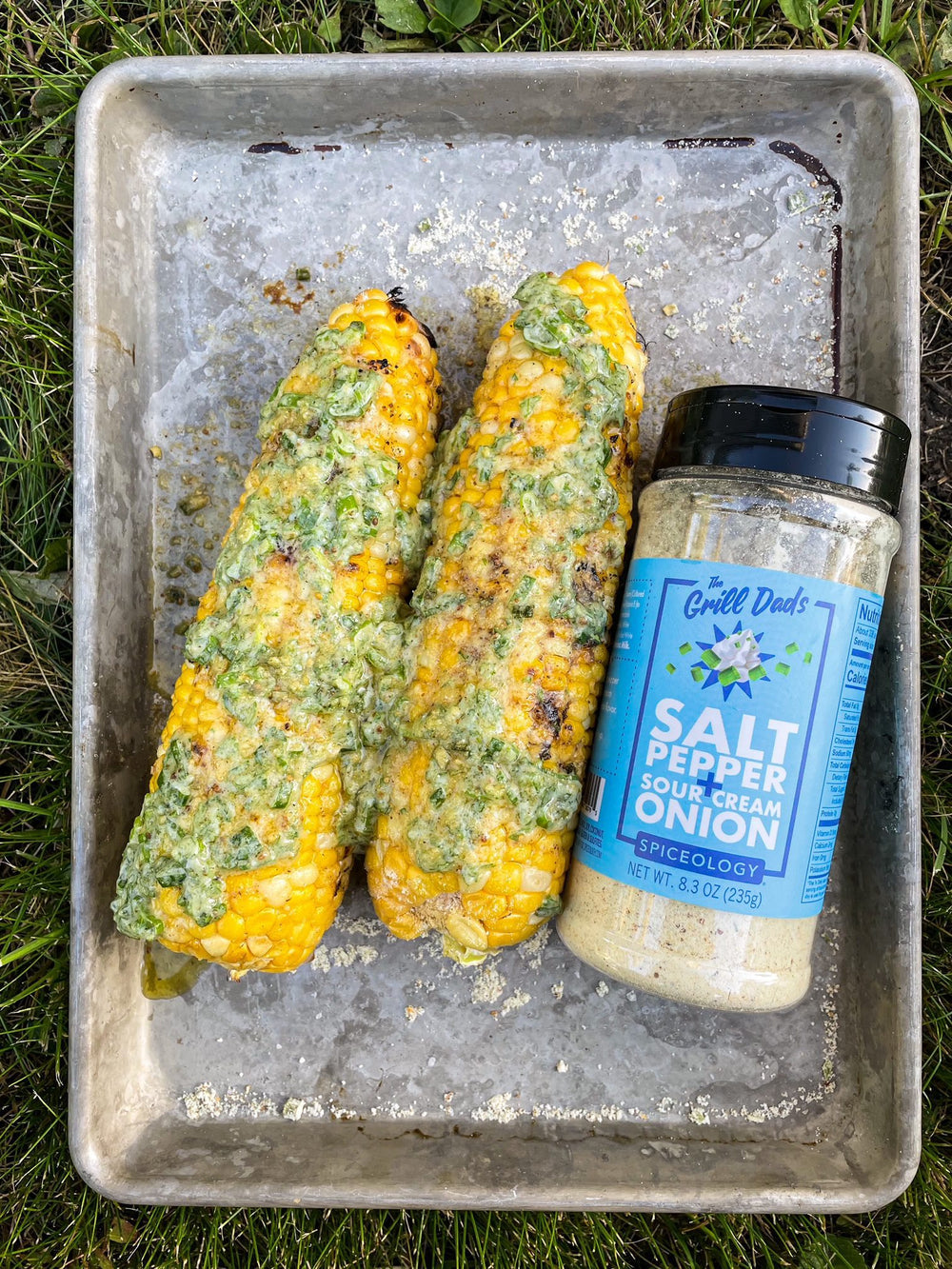 Spiceology Salt Pepper + Sour Cream Onion Grilled Corn