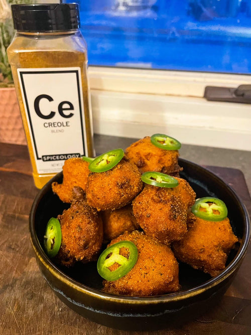 Spiceology Creole Jalapeno Cheddar Hushpuppies