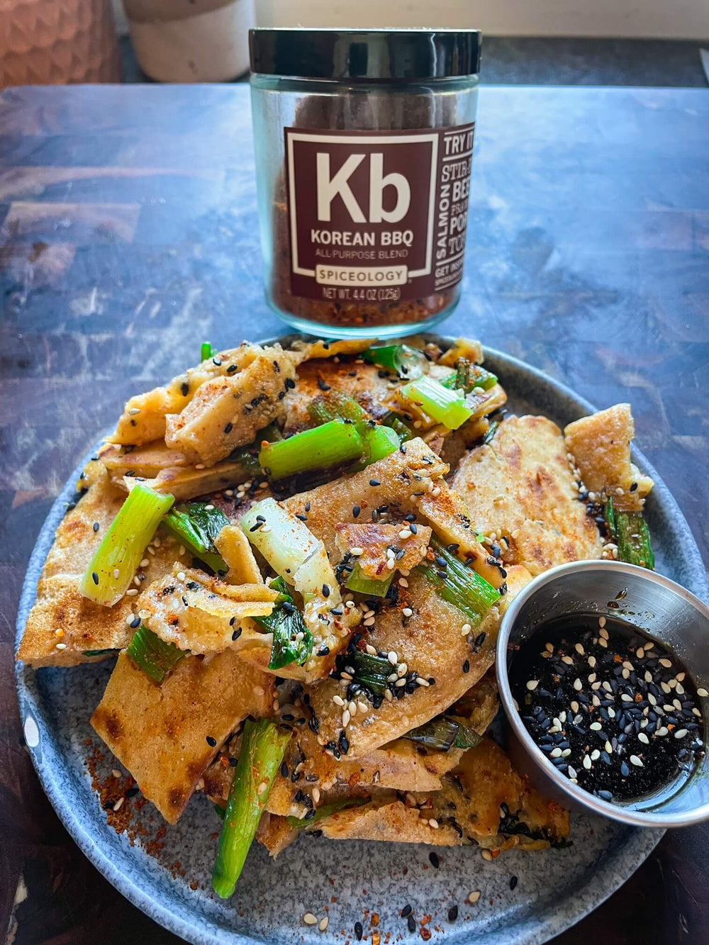 Spiceology Korean BBQ Green Onion Pancake Recipe