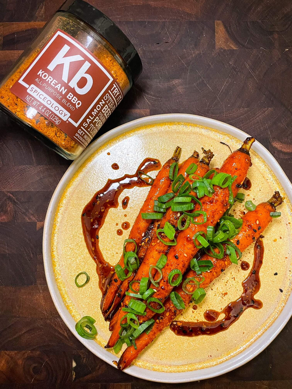 Spiceology Roasted Korean BBQ Honey Carrots Recipe