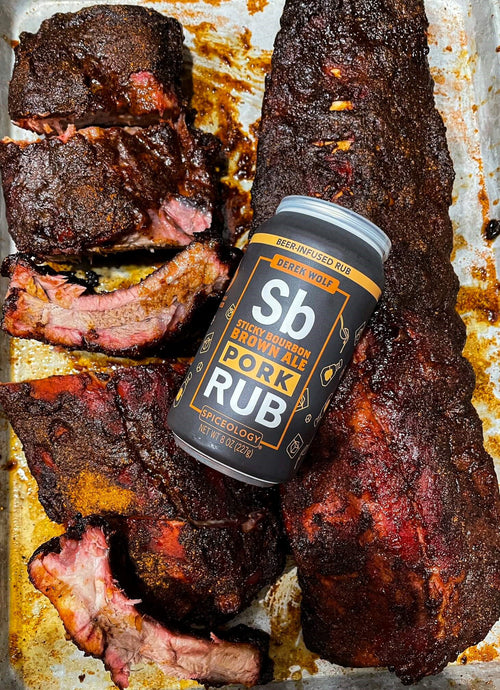 Sticky Bourbon Brown Ale Pork Ribs