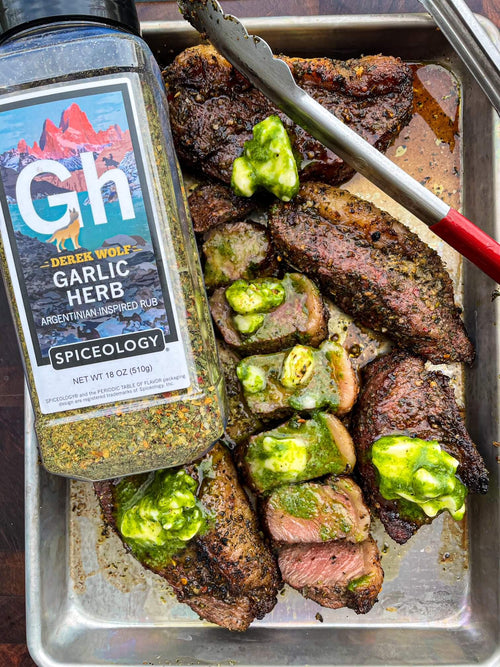 Garlic Herb Picanha with Chimichurri Butter