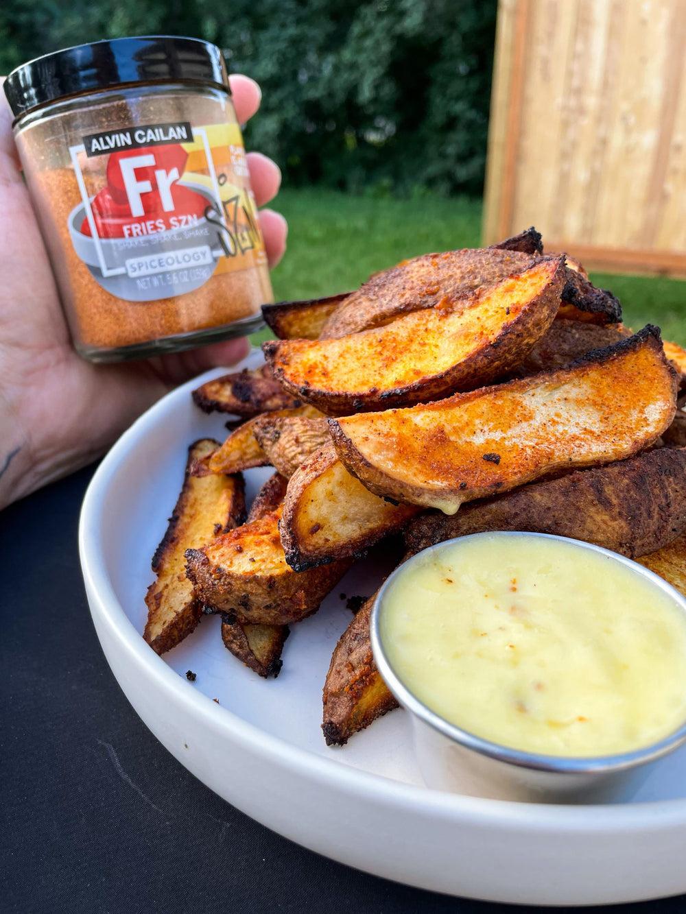 Fries SZN Potato Wedges & Roasted Garlic Aioli