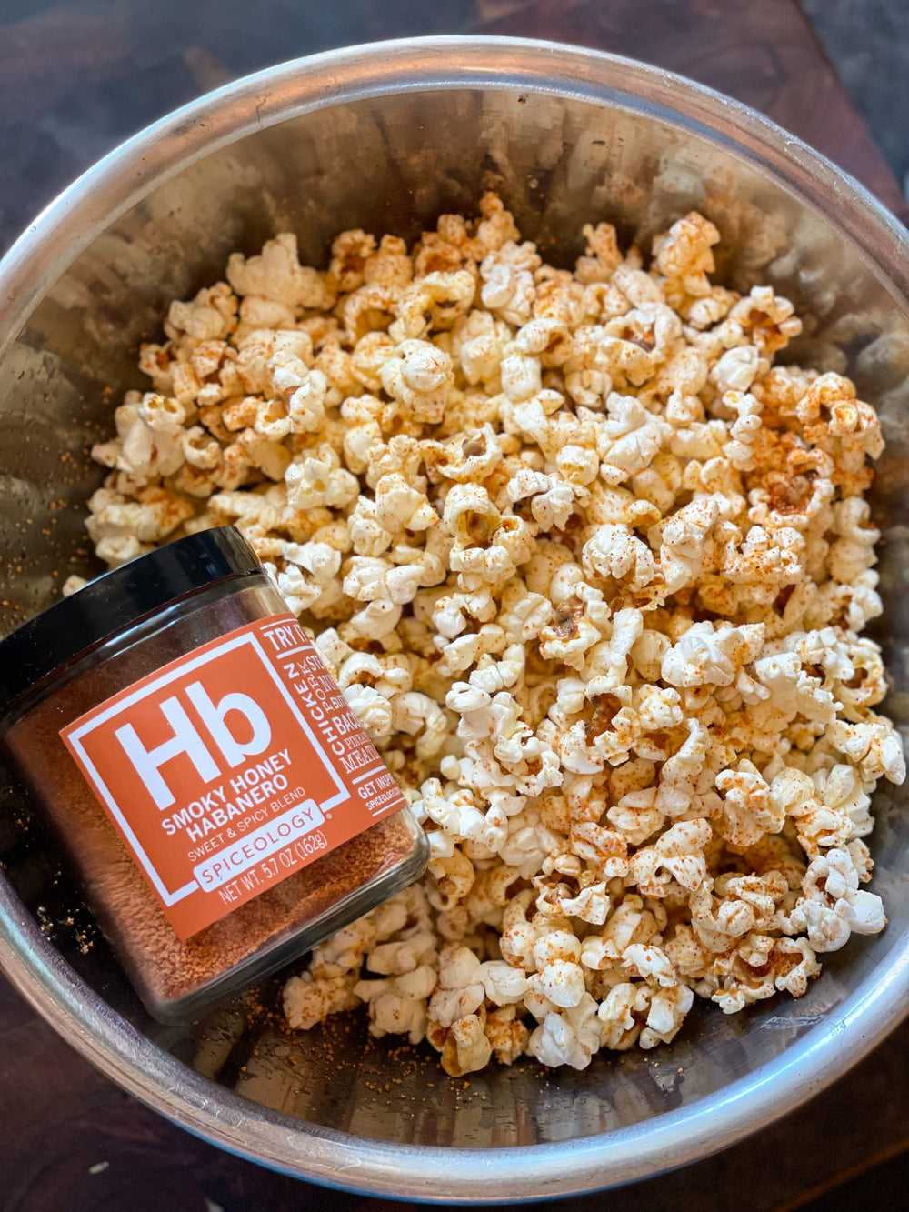 Smoky Honey Habanero Buttered Popcorn